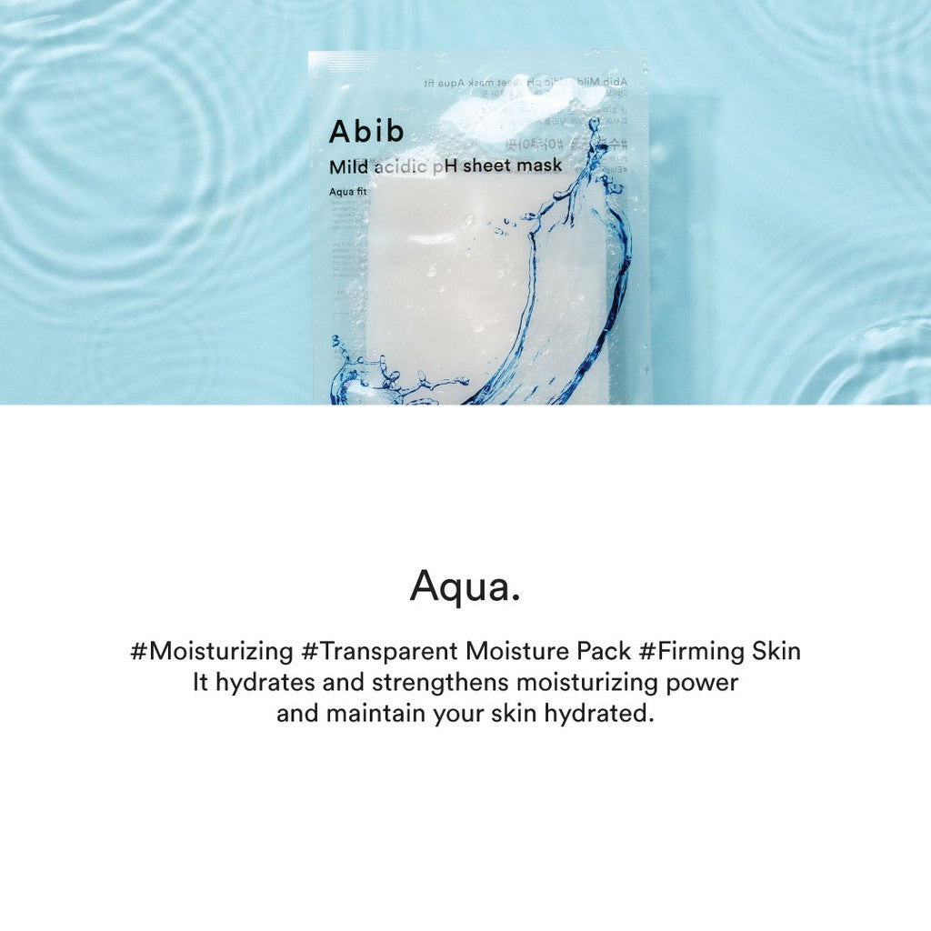 Abib Mild Acidic pH Sheet Mask - Aqua Fit - Best Buy World Singapore
