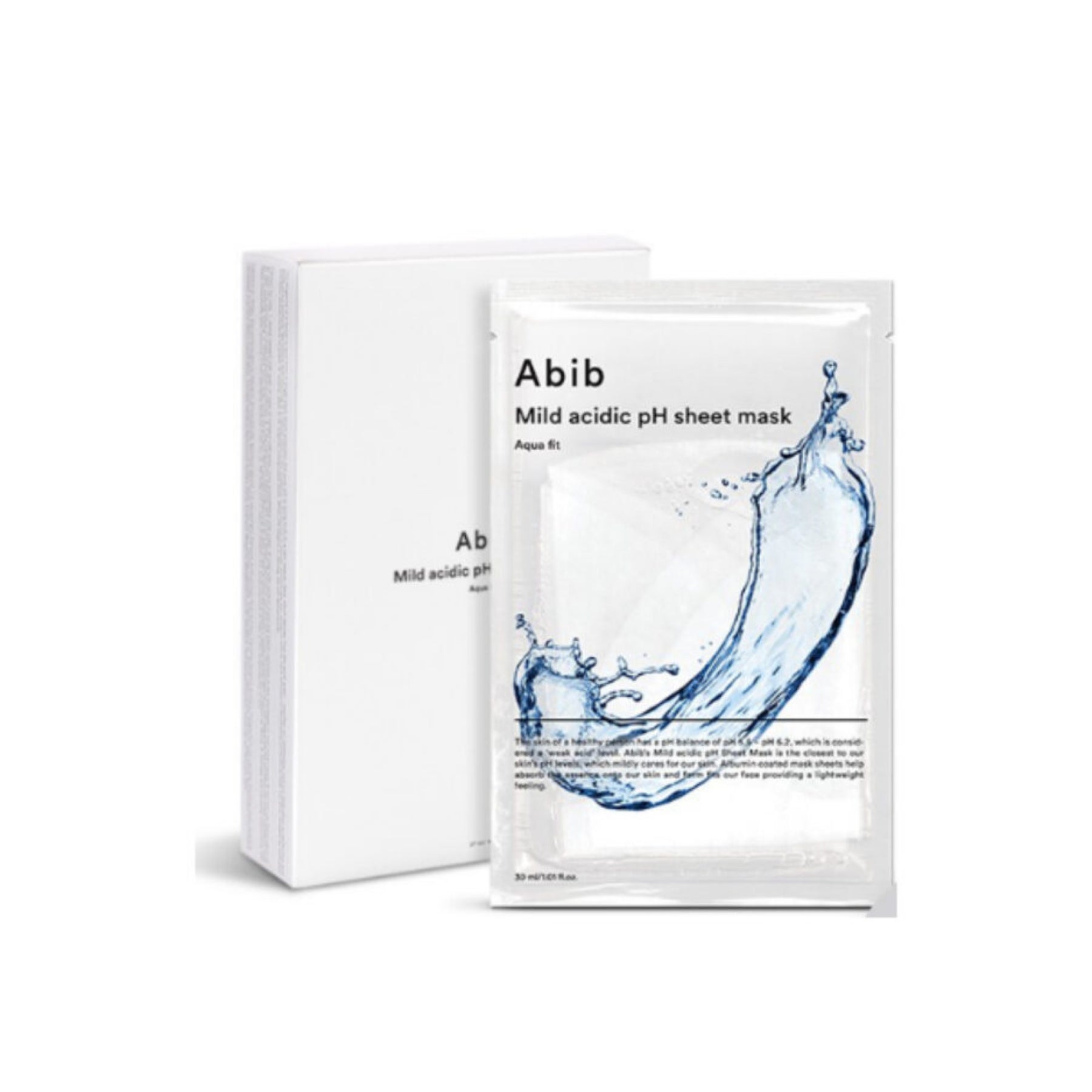 Abib Mild Acidic pH Sheet Mask - Aqua Fit - Best Buy World Singapore