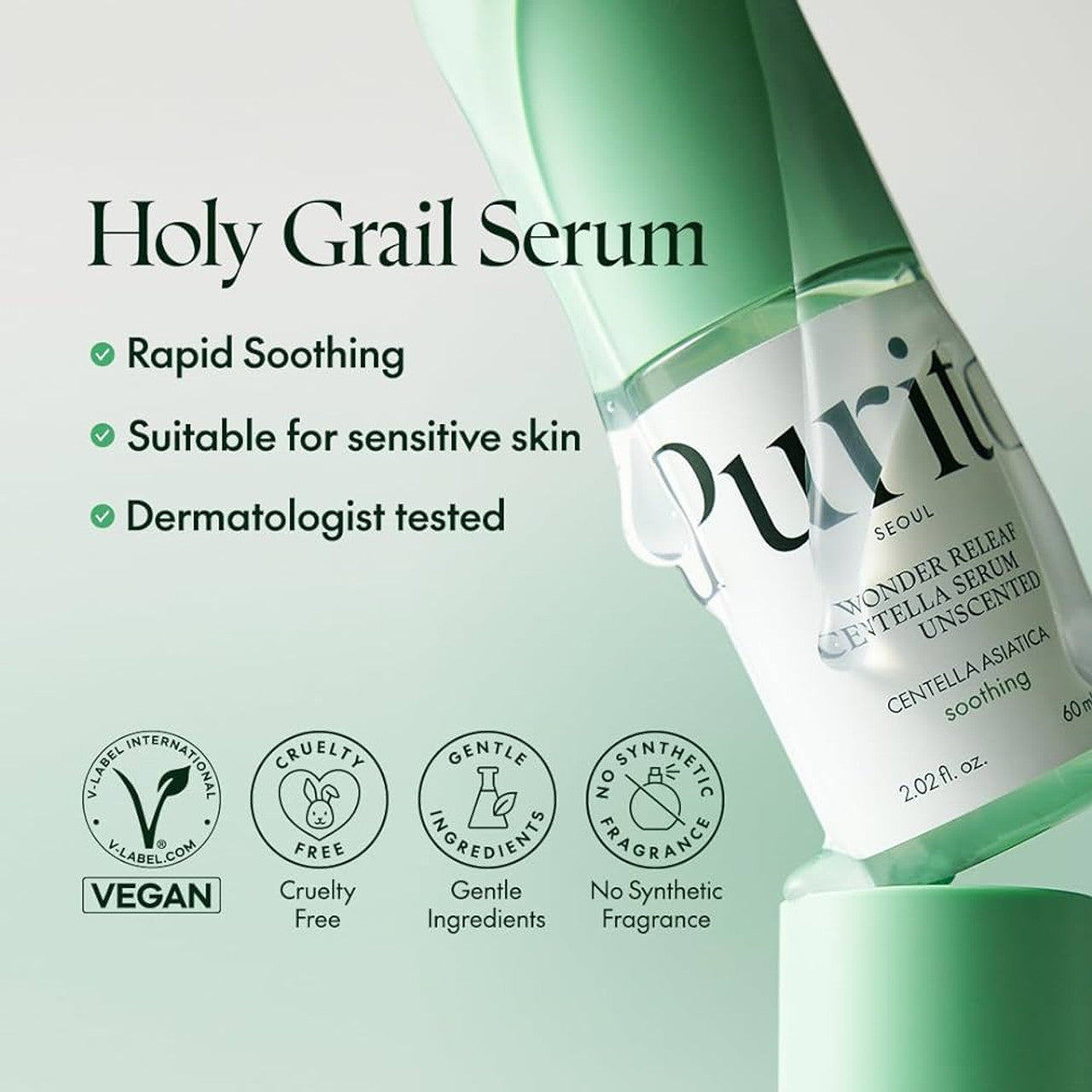 Purito SEOUL Wonder Releaf Centella Serum Unscented (60ml) - Best Buy World Singapore