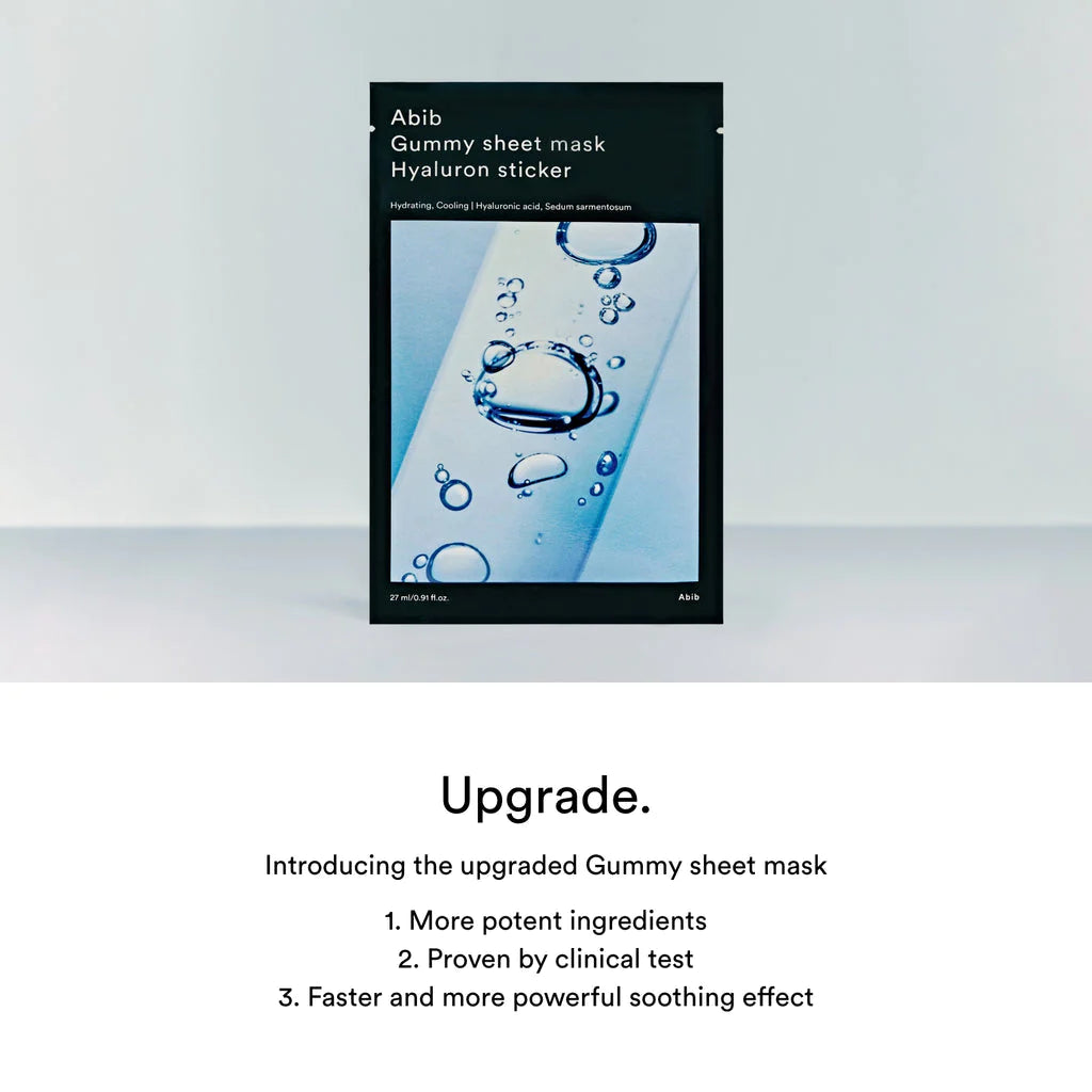 Abib Gummy Sheet Mask - Hyaluron Sticker - Best Buy World Singapore