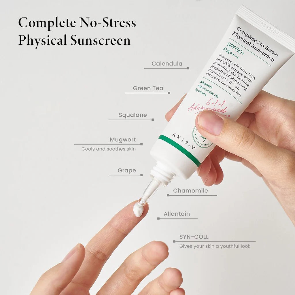 AXIS-Y Complete No-Stress Physical Sunscreen SPF50+ PA++++ Ver.3 (50ml) - Best Buy World Singapore
