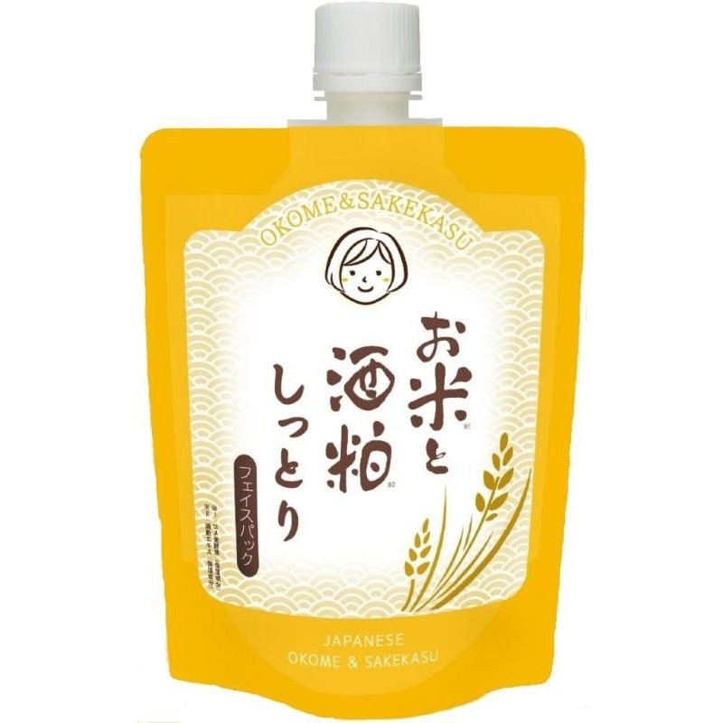 SANWATSUSYO Okome & Sakekasu Shittori Rice And Sake Bowl Moist Face Pack (170g) - Best Buy World Singapore
