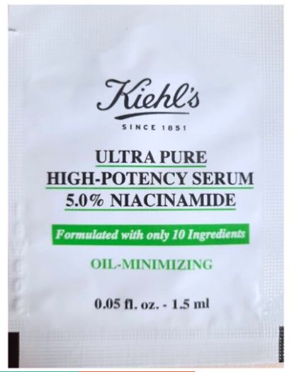 Kiehl's Ultra Pure High-Potency Serum 5.0% Niacinamide - 1.5ML (Sachet) - Best Buy World Singapore