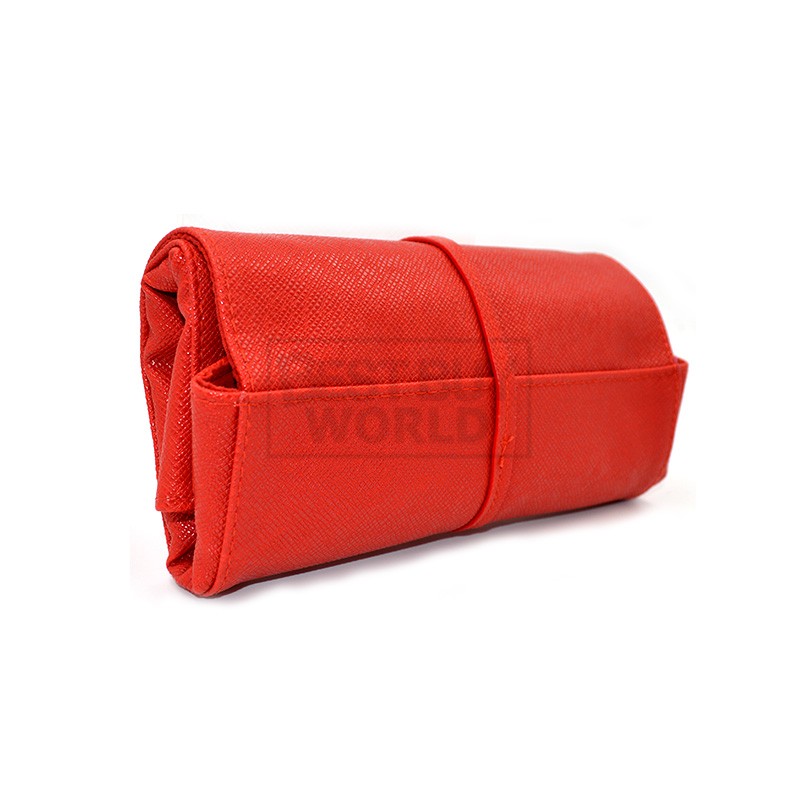 Carolina Herrera Red Privee Faux Leather Tie Up Pouch (CH-011) (1pc) - Best Buy World Singapore