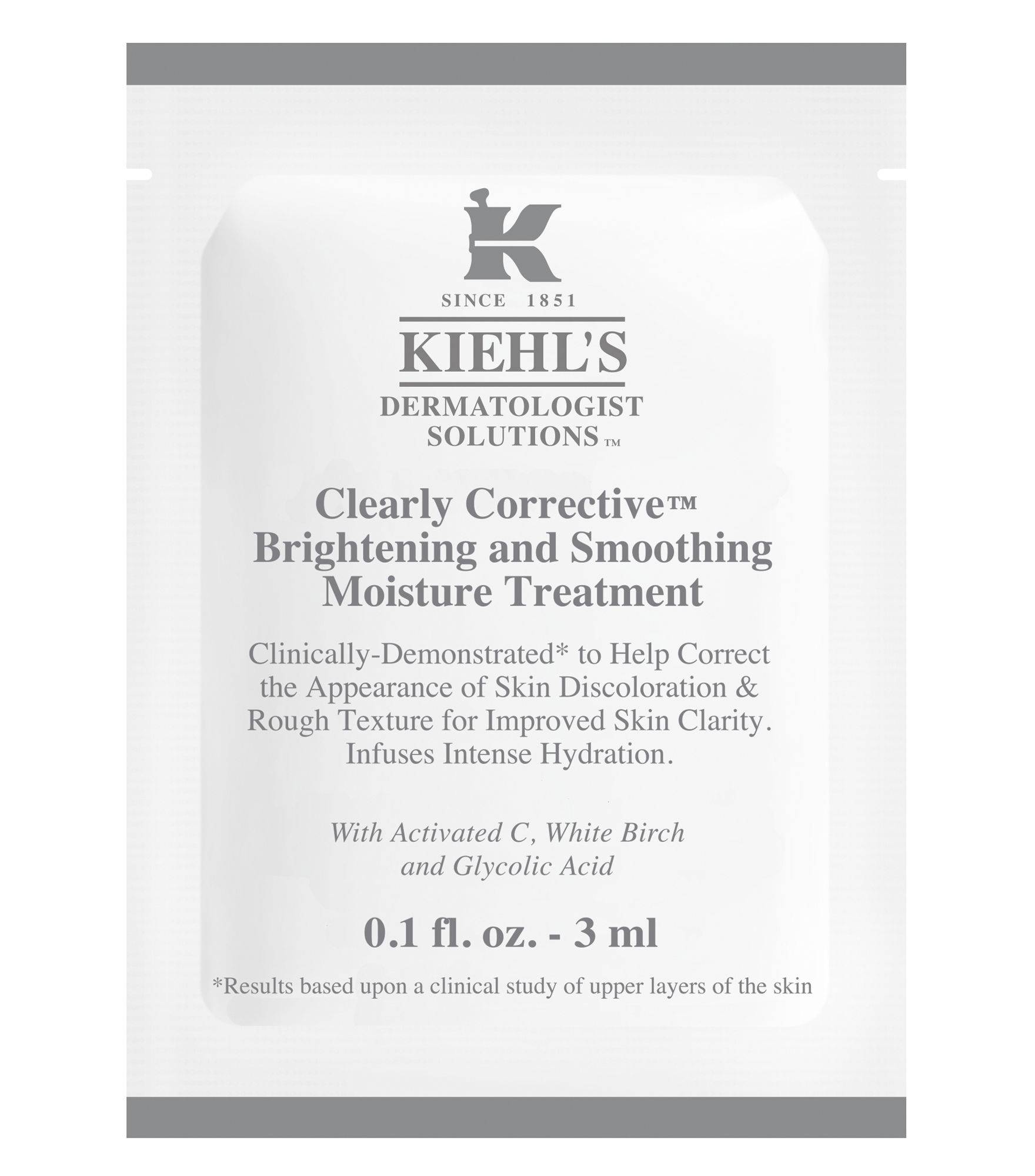 Kiehl's Clearly Corrective Brightening And Smoothing Moisture Treatment [Sachet] (3ml) - Best Buy World Singapore